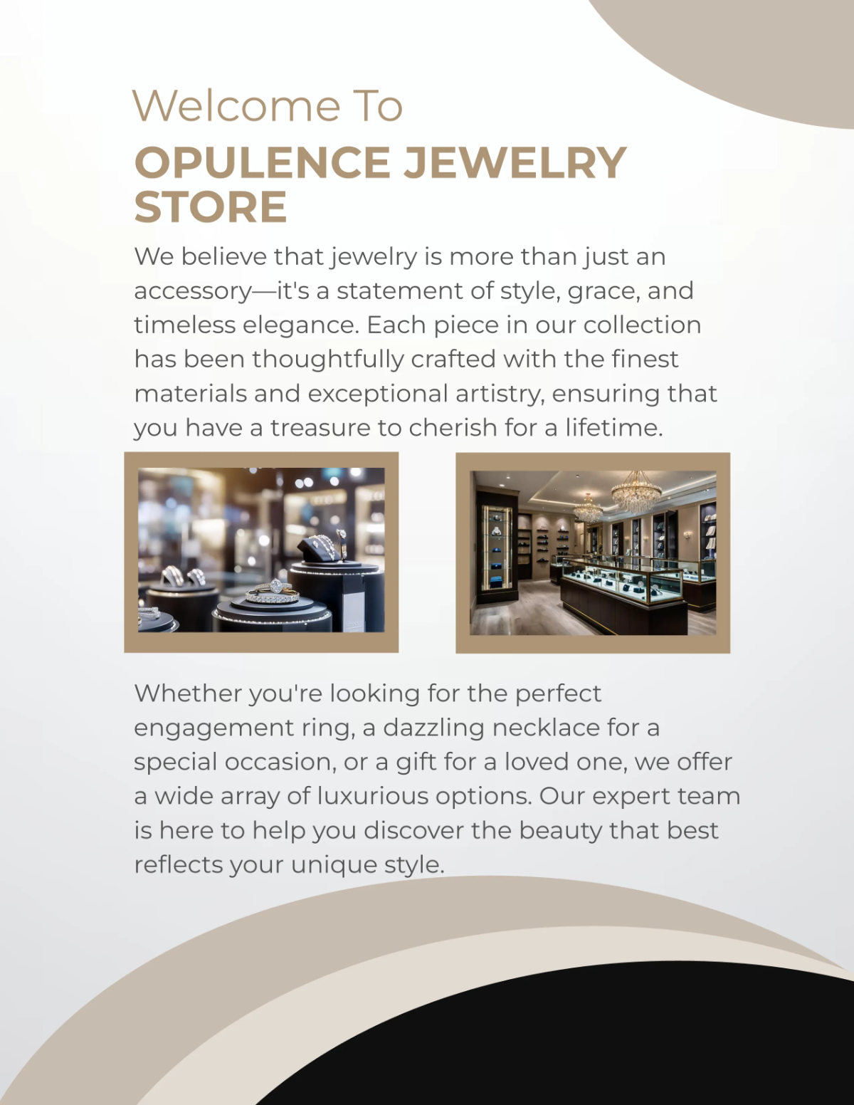 Free Jewelry Store Catalog Template to Edit Online