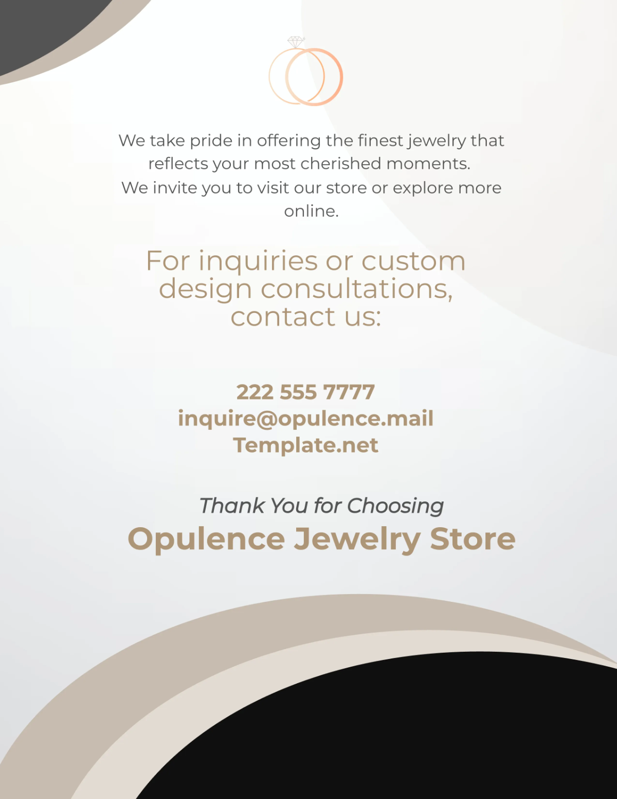 Free Jewelry Store Catalog Template to Edit Online