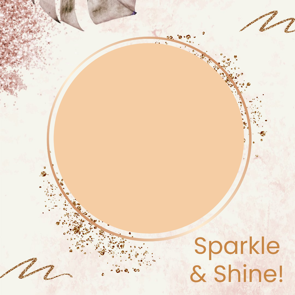 Glitter Facebook Profile Frame Template