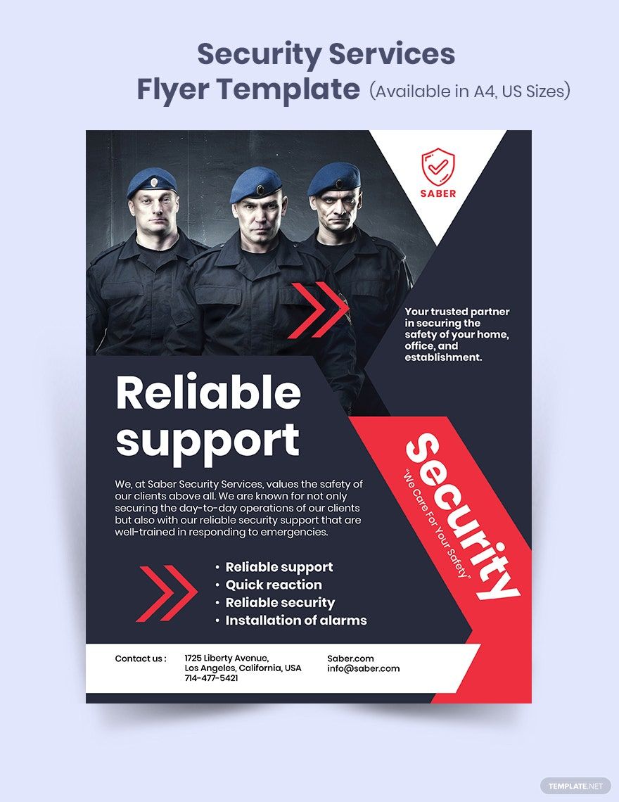 Security Services Flyer Template