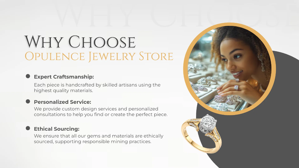 Free Jewelry Store Presentation Template to Edit Online