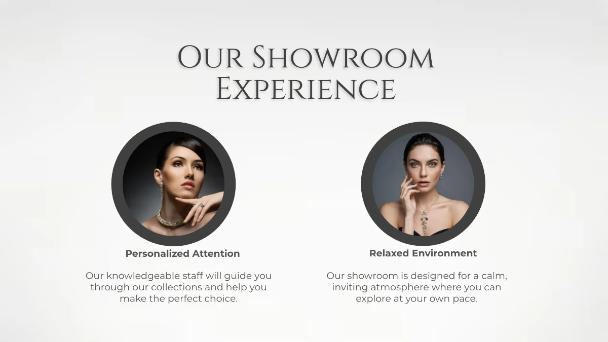 Free Jewelry Store Presentation Template to Edit Online