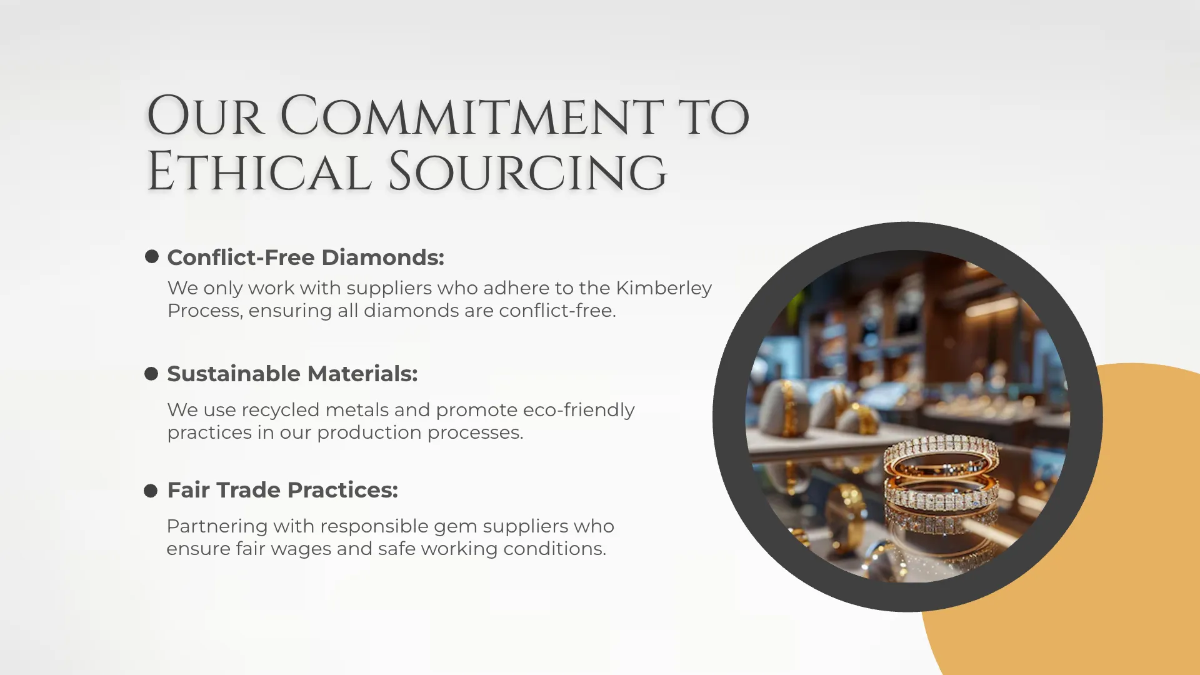 Free Jewelry Store Presentation Template to Edit Online