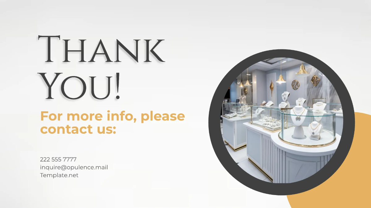 Free Jewelry Store Presentation Template to Edit Online