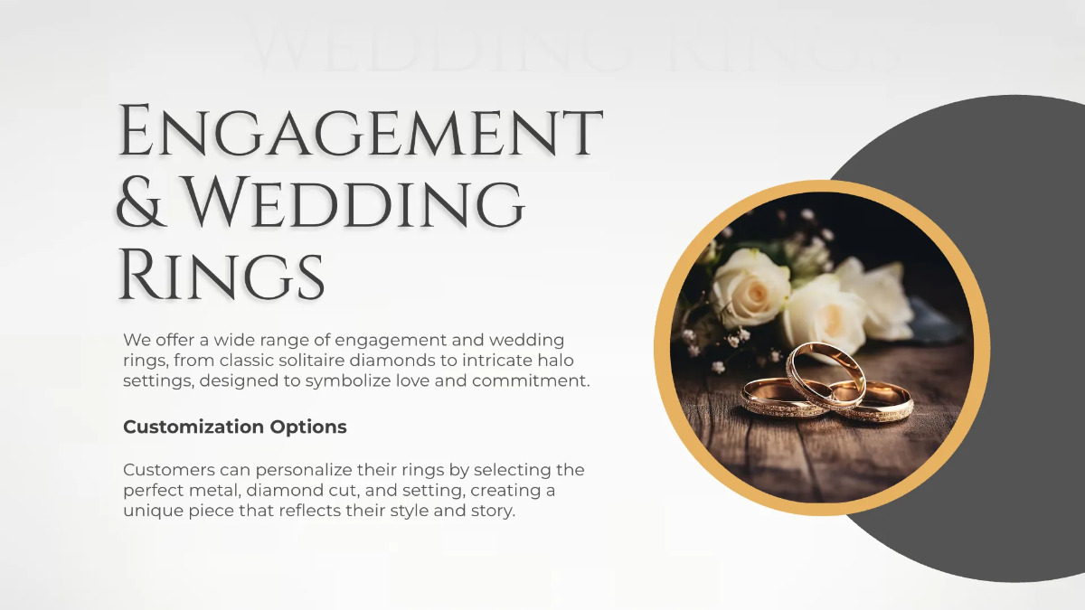 Free Jewelry Store Presentation Template to Edit Online