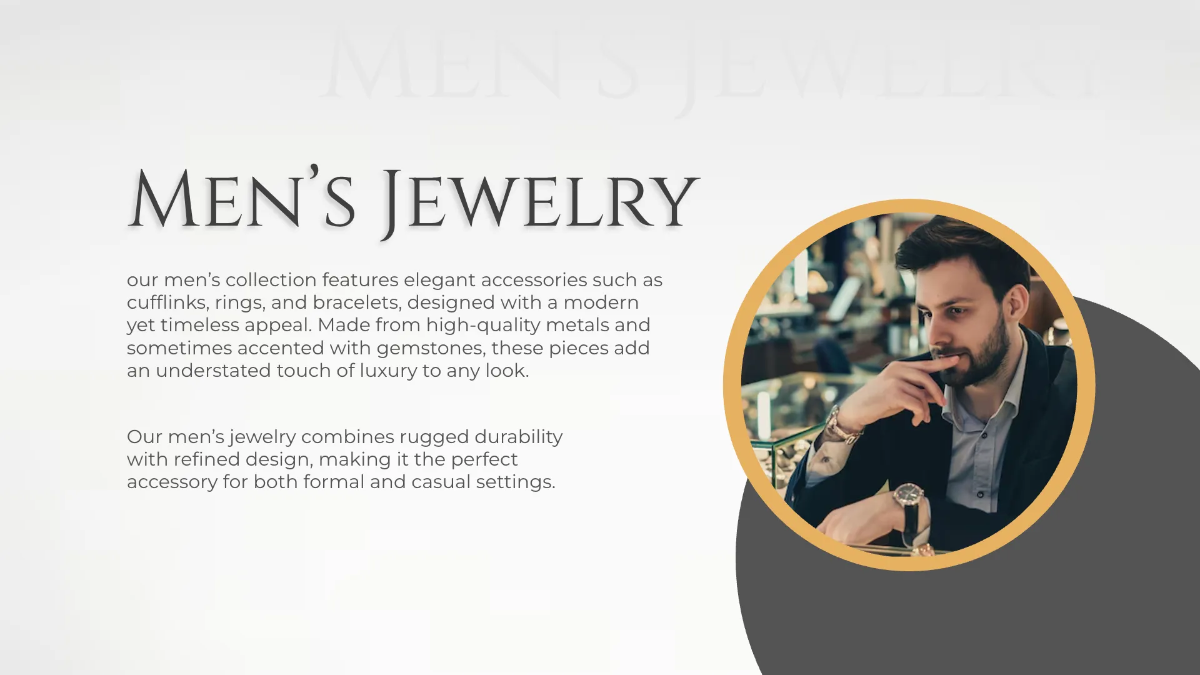 Free Jewelry Store Presentation Template to Edit Online