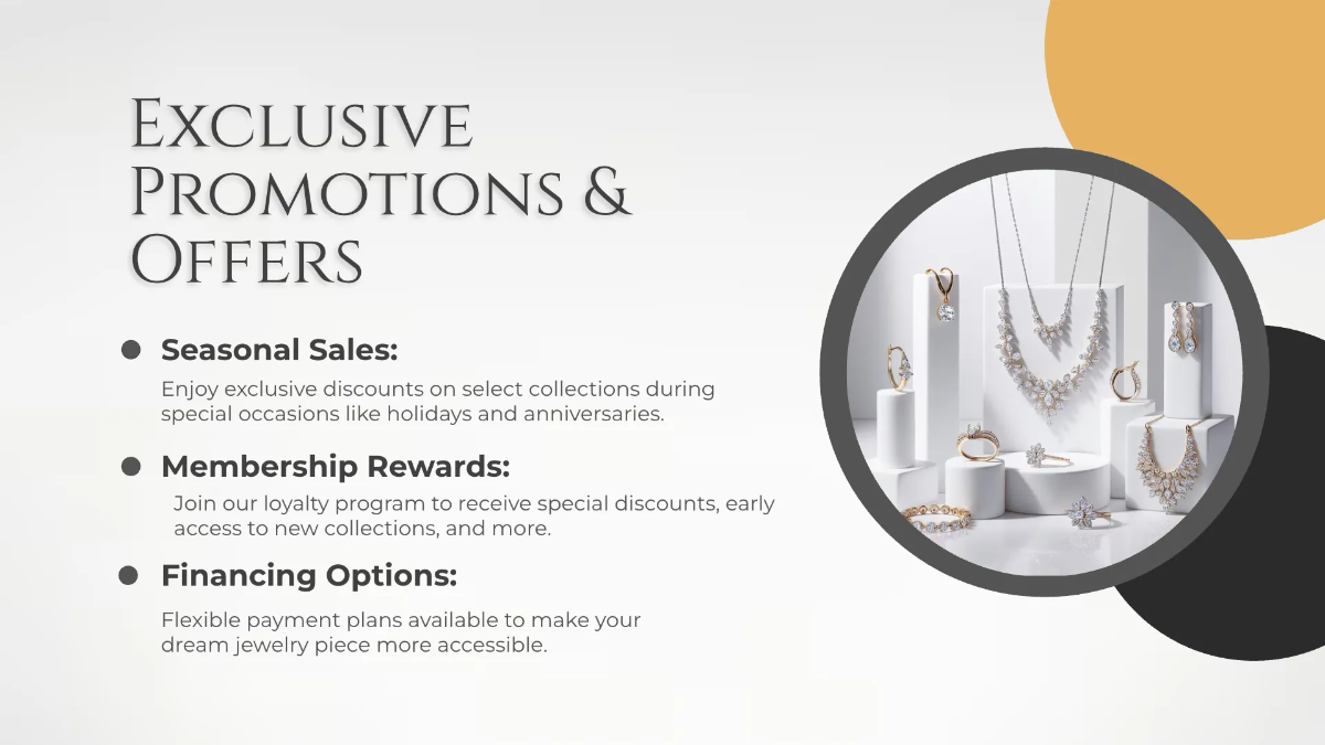 Free Jewelry Store Presentation Template to Edit Online