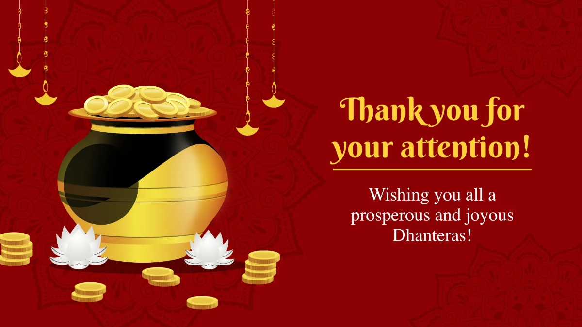 Free Dhanteras Presentation Template to Edit Online