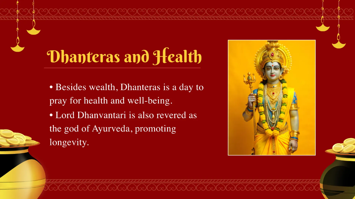 Free Dhanteras Presentation Template to Edit Online