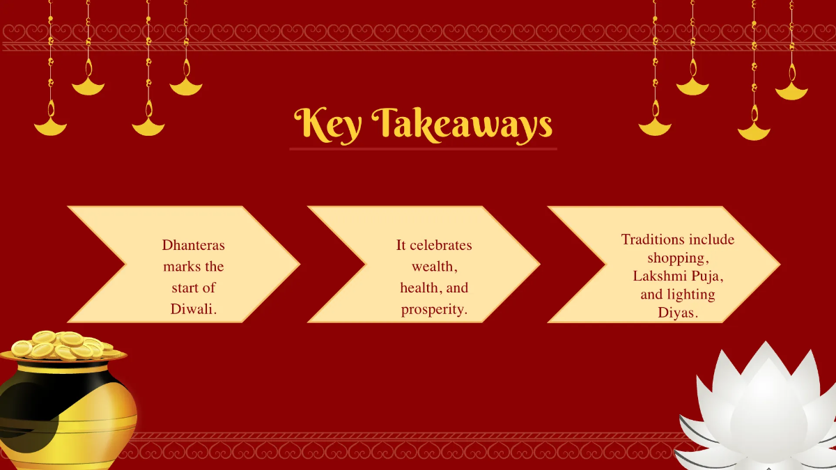 Free Dhanteras Presentation Template to Edit Online