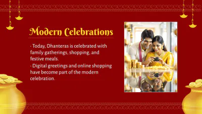 Free Dhanteras Presentation Template to Edit Online