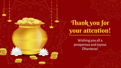 Free Dhanteras Presentation Template to Edit Online