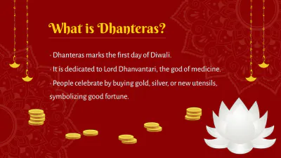 Free Dhanteras Presentation Template to Edit Online