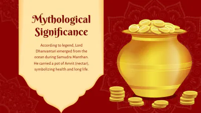 Free Dhanteras Presentation Template to Edit Online