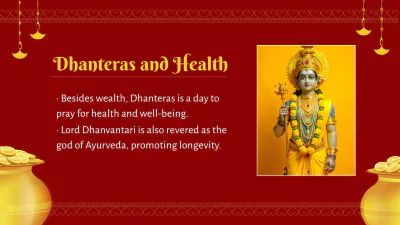 Free Dhanteras Presentation Template to Edit Online