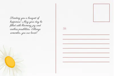 Free Floral Postcard Template to Edit Online