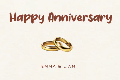 Free Anniversary Postcard Template to Edit Online