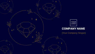 Free Jewelry Store Business Card Template to Edit Online
