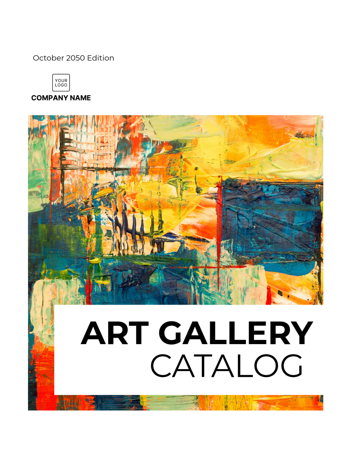 Art Gallery Catalog Template