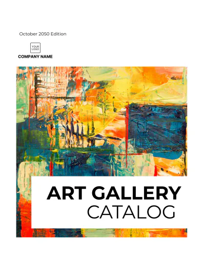 Free Art Gallery Catalog Template to Edit Online