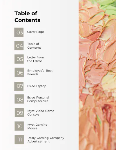 Free Art Gallery Catalog Template to Edit Online