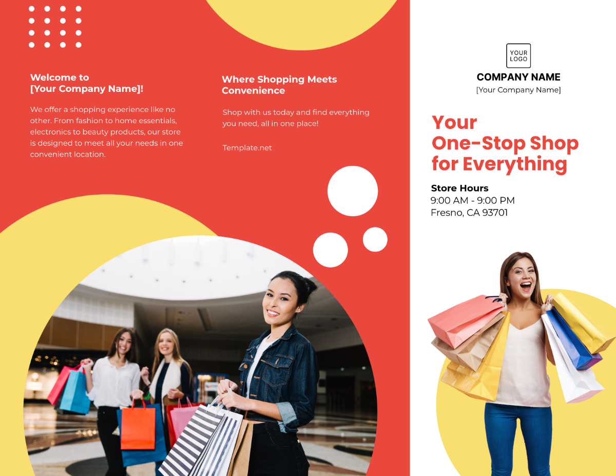 Department Store Brochure Template - Edit Online & Download