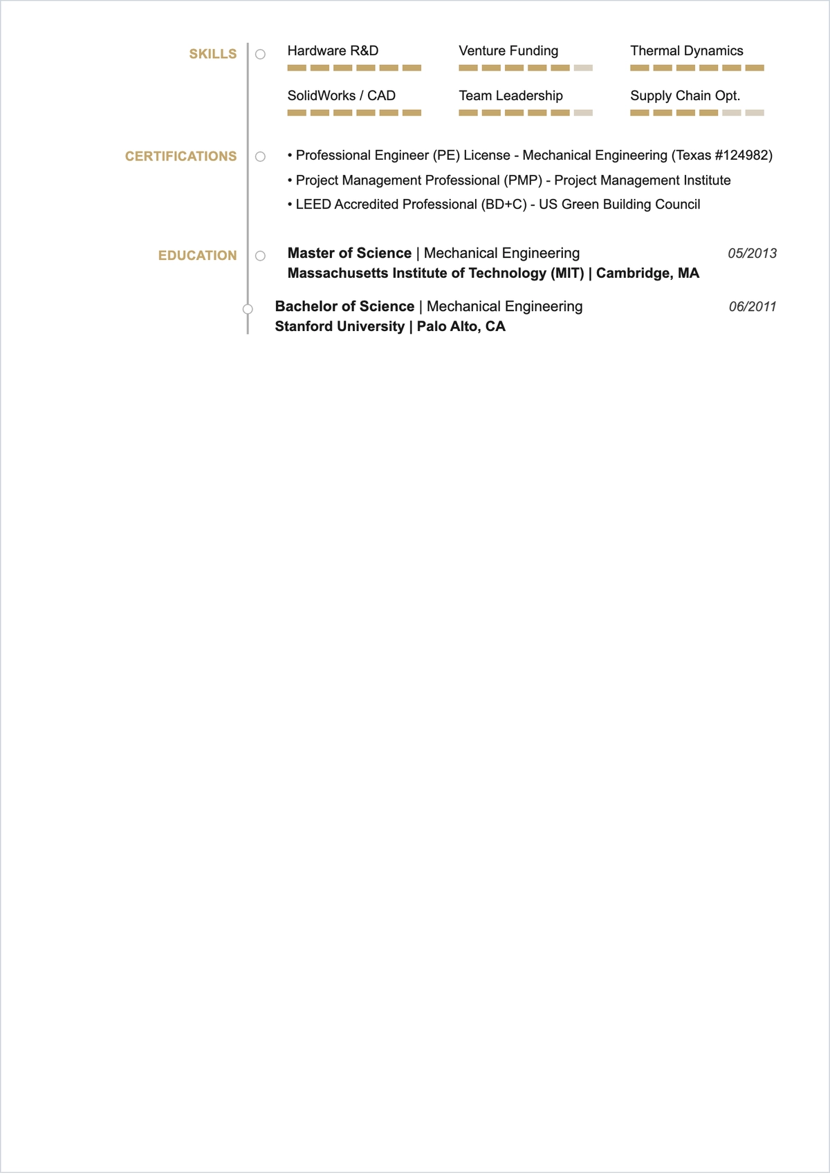 Free Engineer Entrepreneur ATS Resume Template, AI Resume Builder