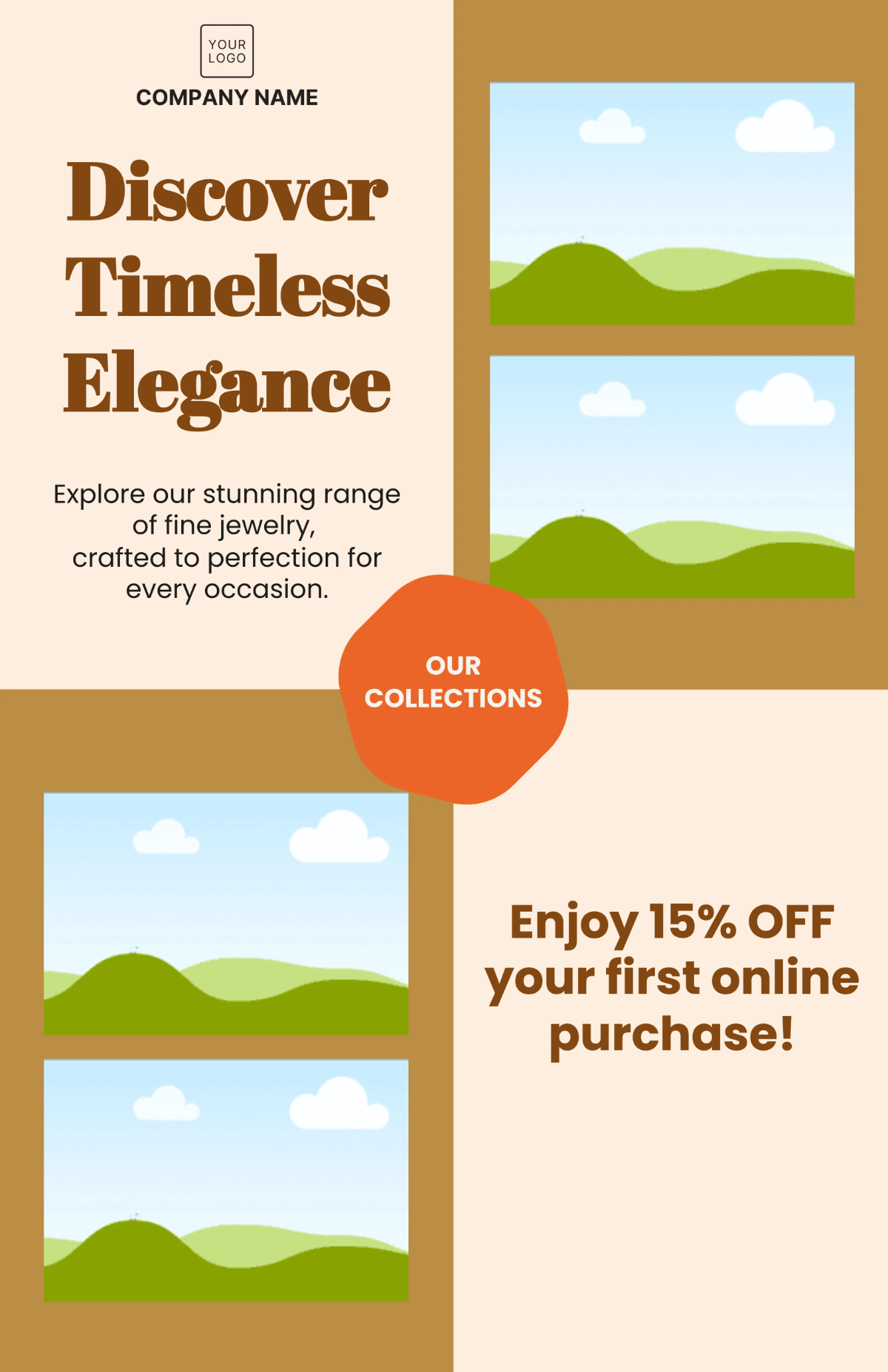 Free Jewelry Store Poster Template to Edit Online