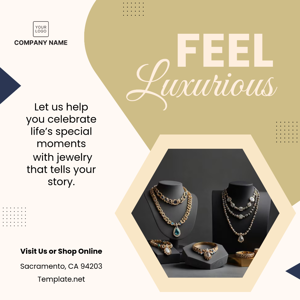 Jewelry Store Social Media Template - Download | Template.net