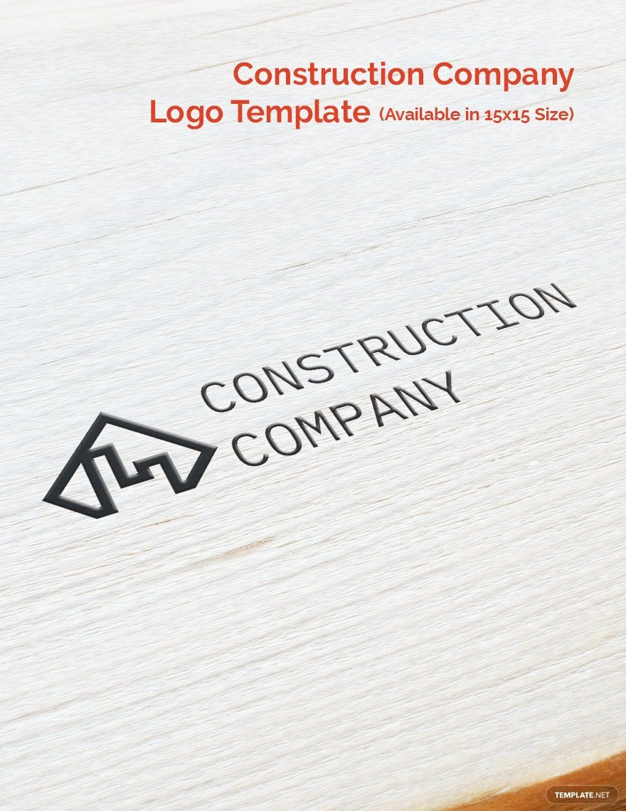 Construction Company Logo Template