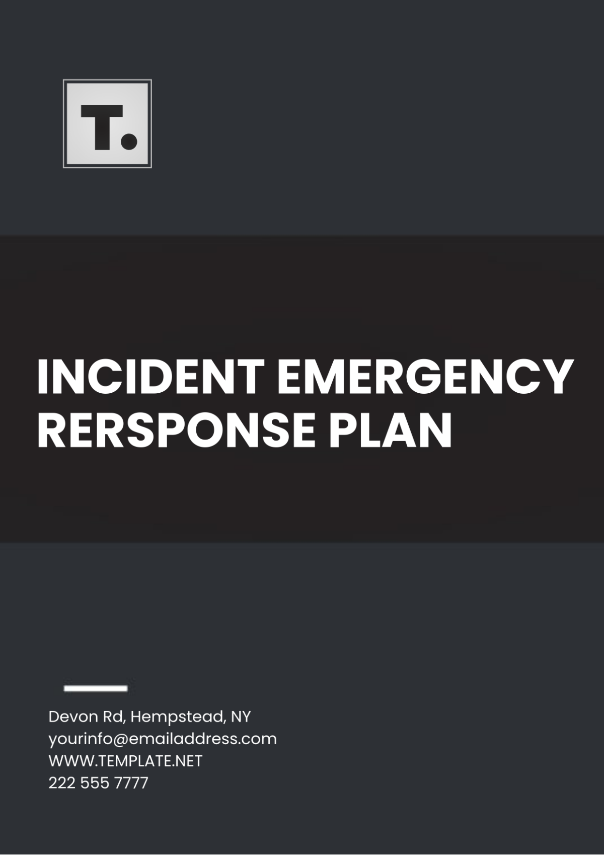 Incident Emergency Response Plan Template