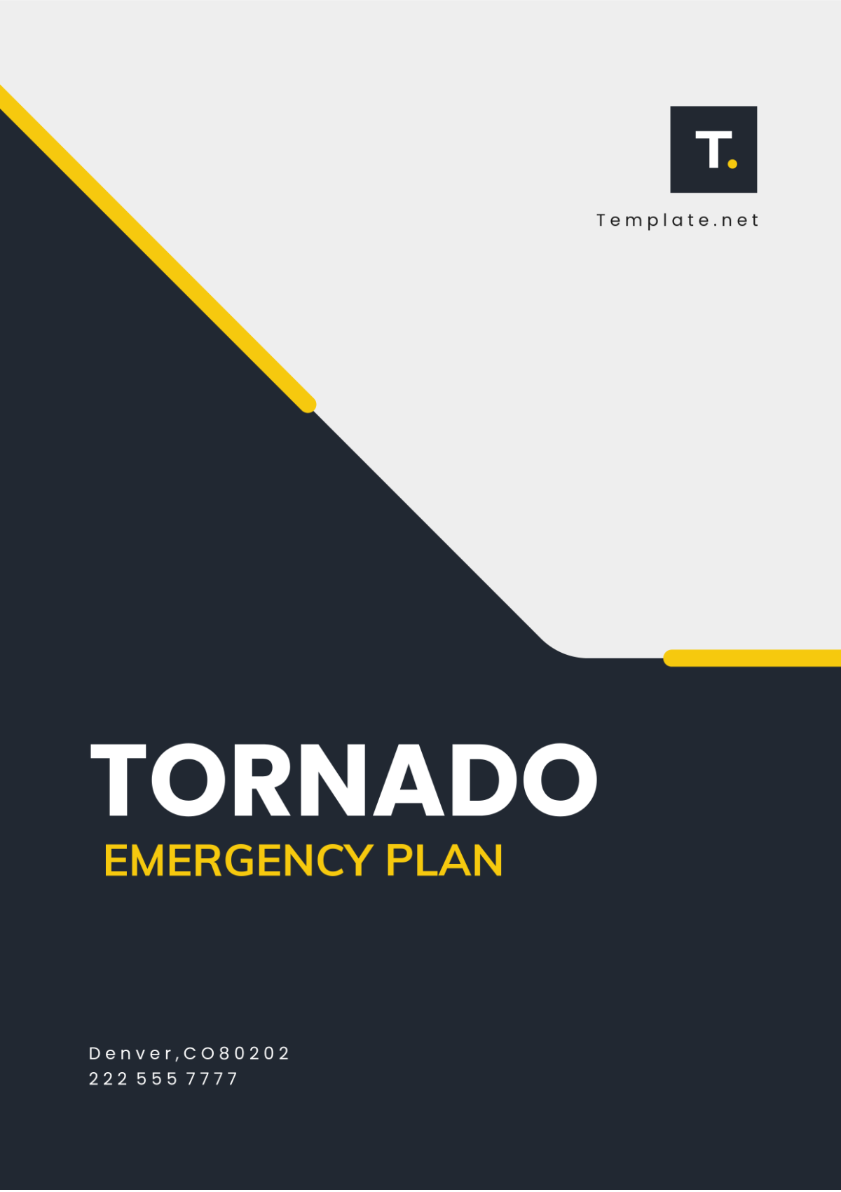 Tornado Emergency Plan Template