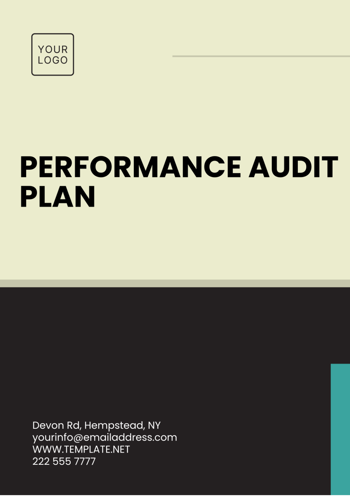 Performance Audit Plan Template - Edit Online & Download