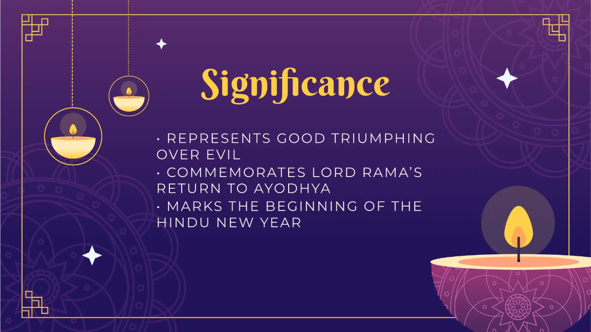 Free Diwali Presentation Template to Edit Online