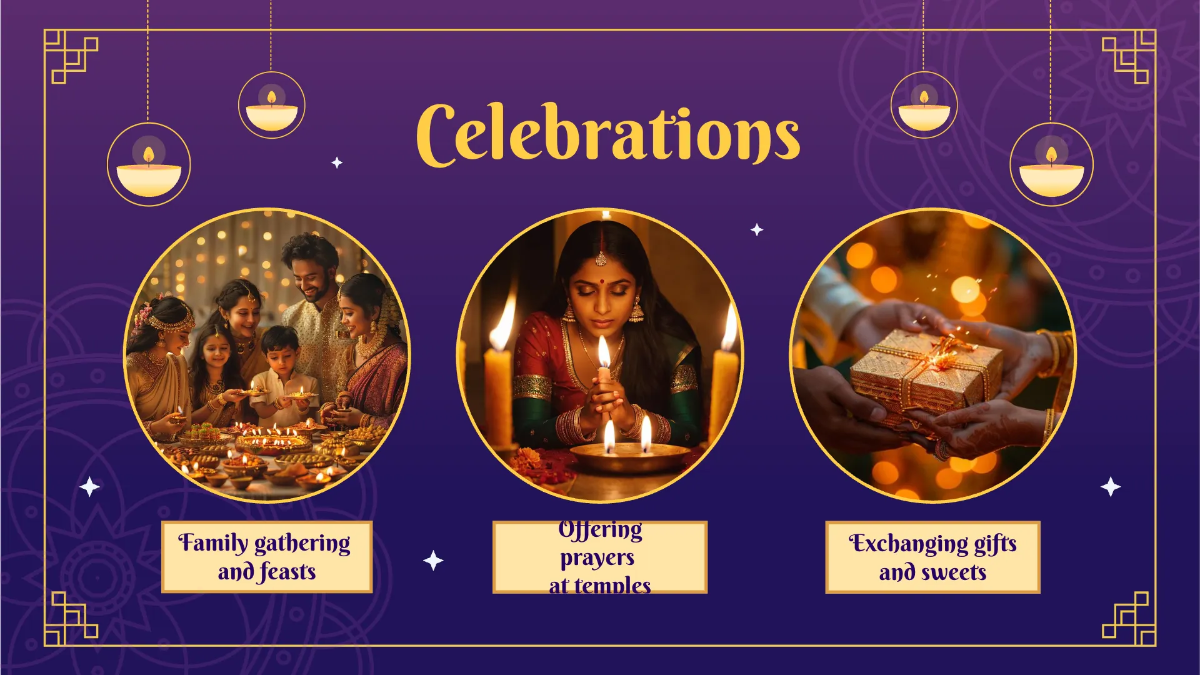 Free Diwali Presentation Template to Edit Online