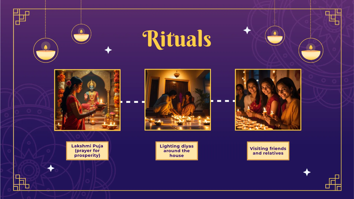 Free Diwali Presentation Template to Edit Online