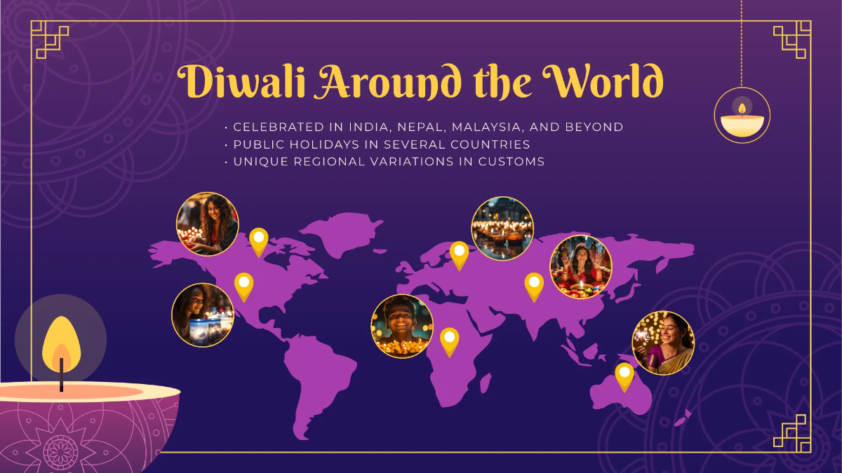 Free Diwali Presentation Template to Edit Online