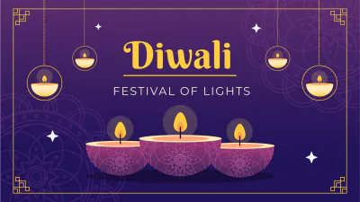Free Diwali Presentation Template to Edit Online