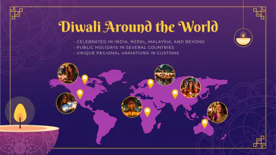 Free Diwali Presentation Template to Edit Online