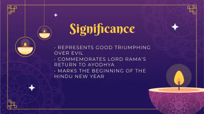 Free Diwali Presentation Template to Edit Online