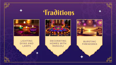 Free Diwali Presentation Template to Edit Online