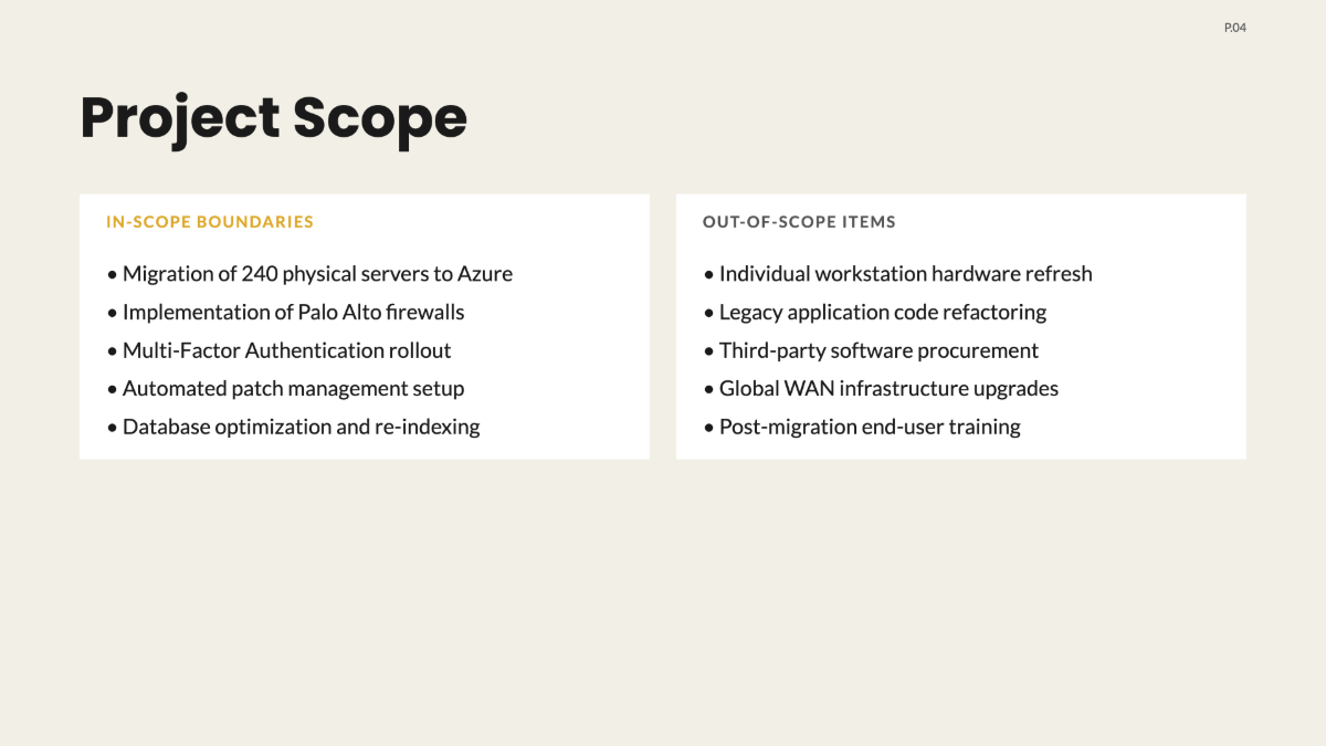 Free Sample IT Project Plan Template to Edit Online