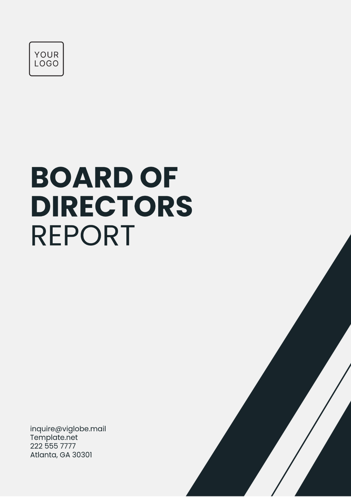 Board of Directors Report Template - Edit Online & Download