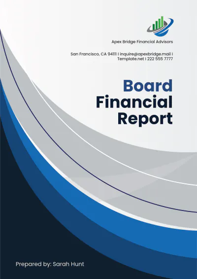 Free Board Financial Report Template to Edit Online