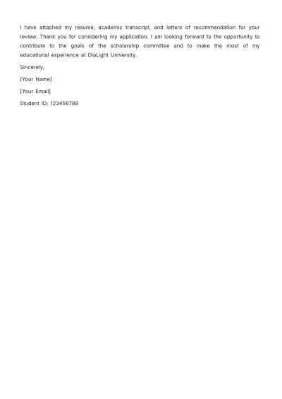 Free Academic Letter Template to Edit Online