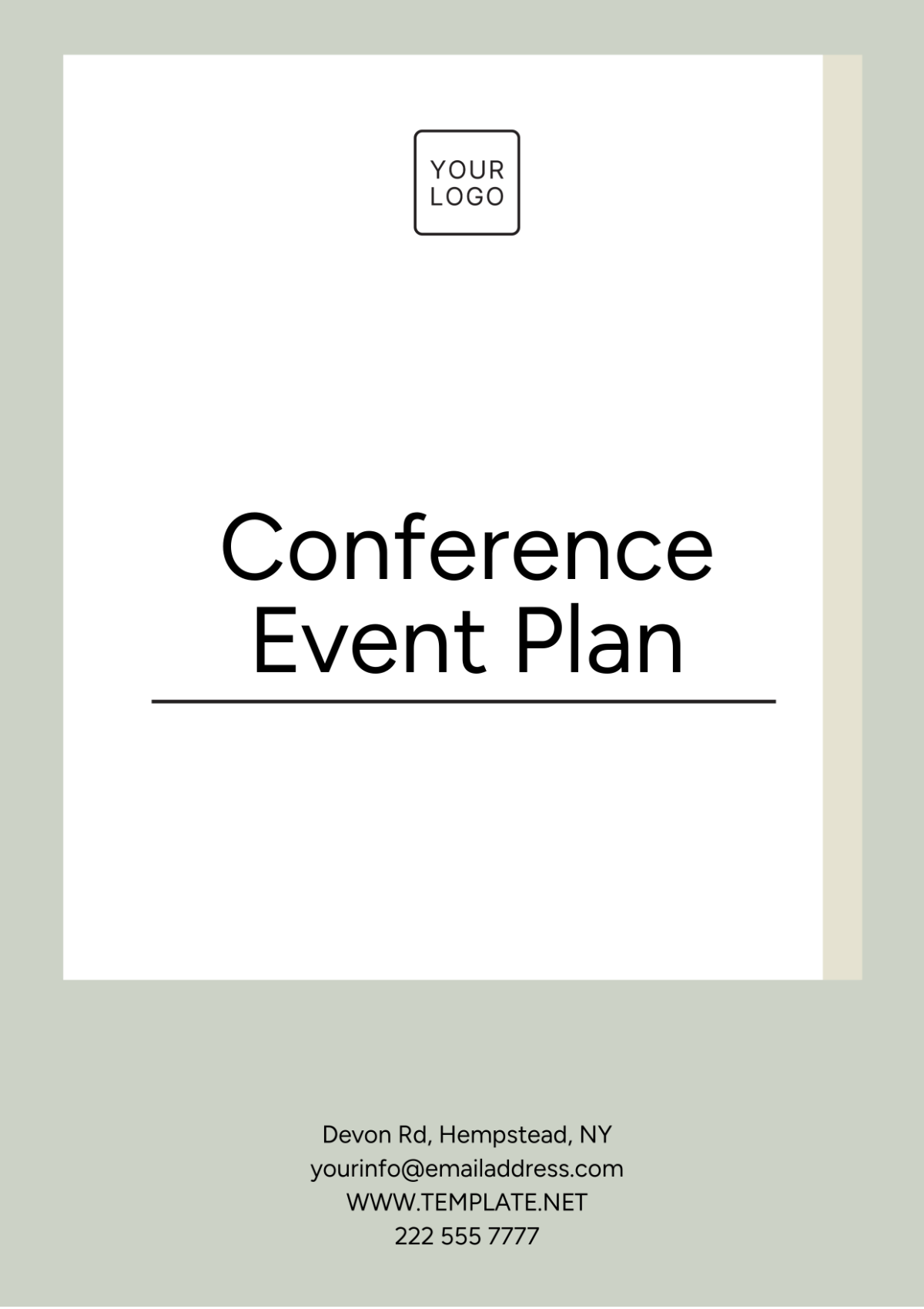 Conference Event Plan Template - Edit Online & Download