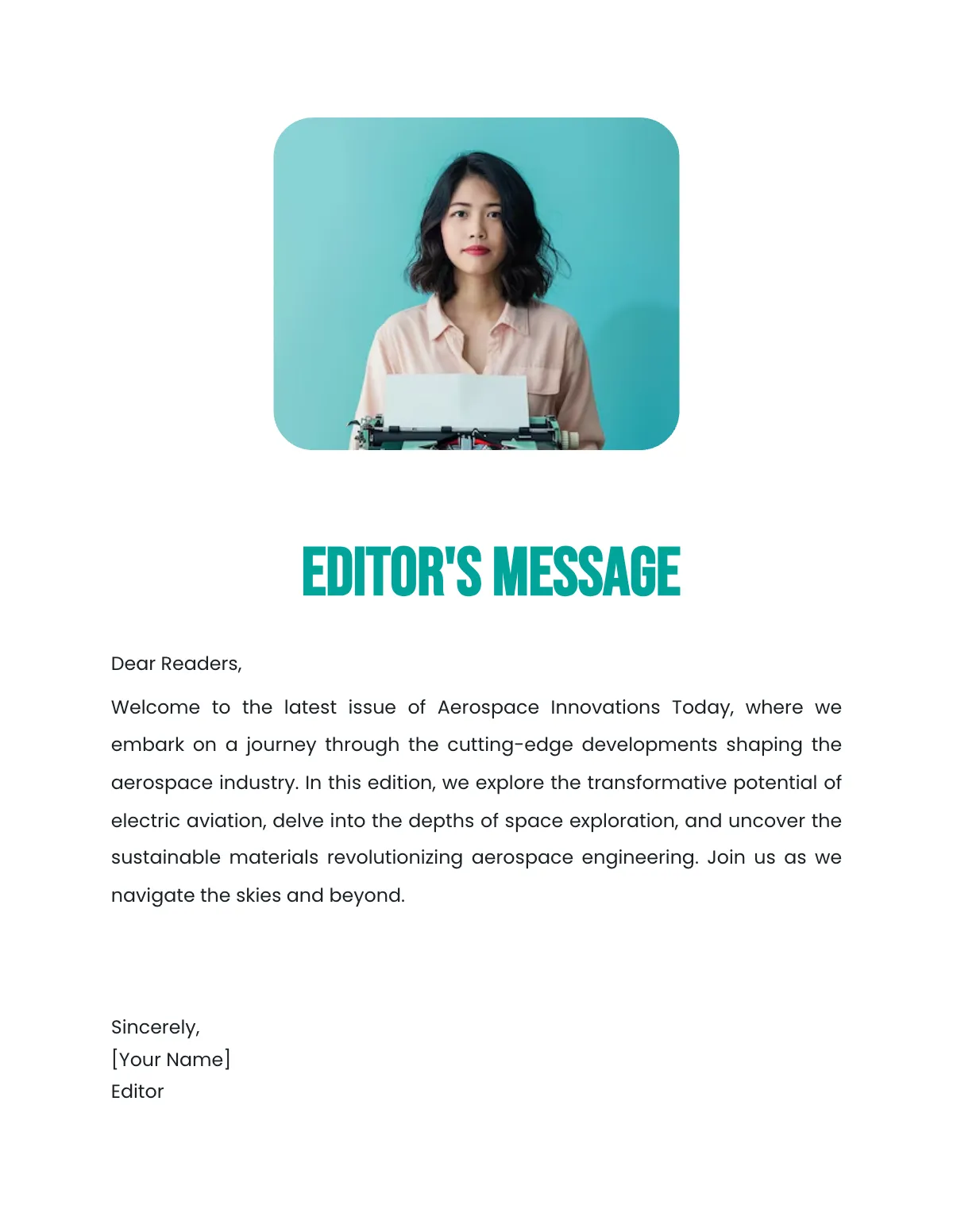Free Modern Magazine Template to Edit Online