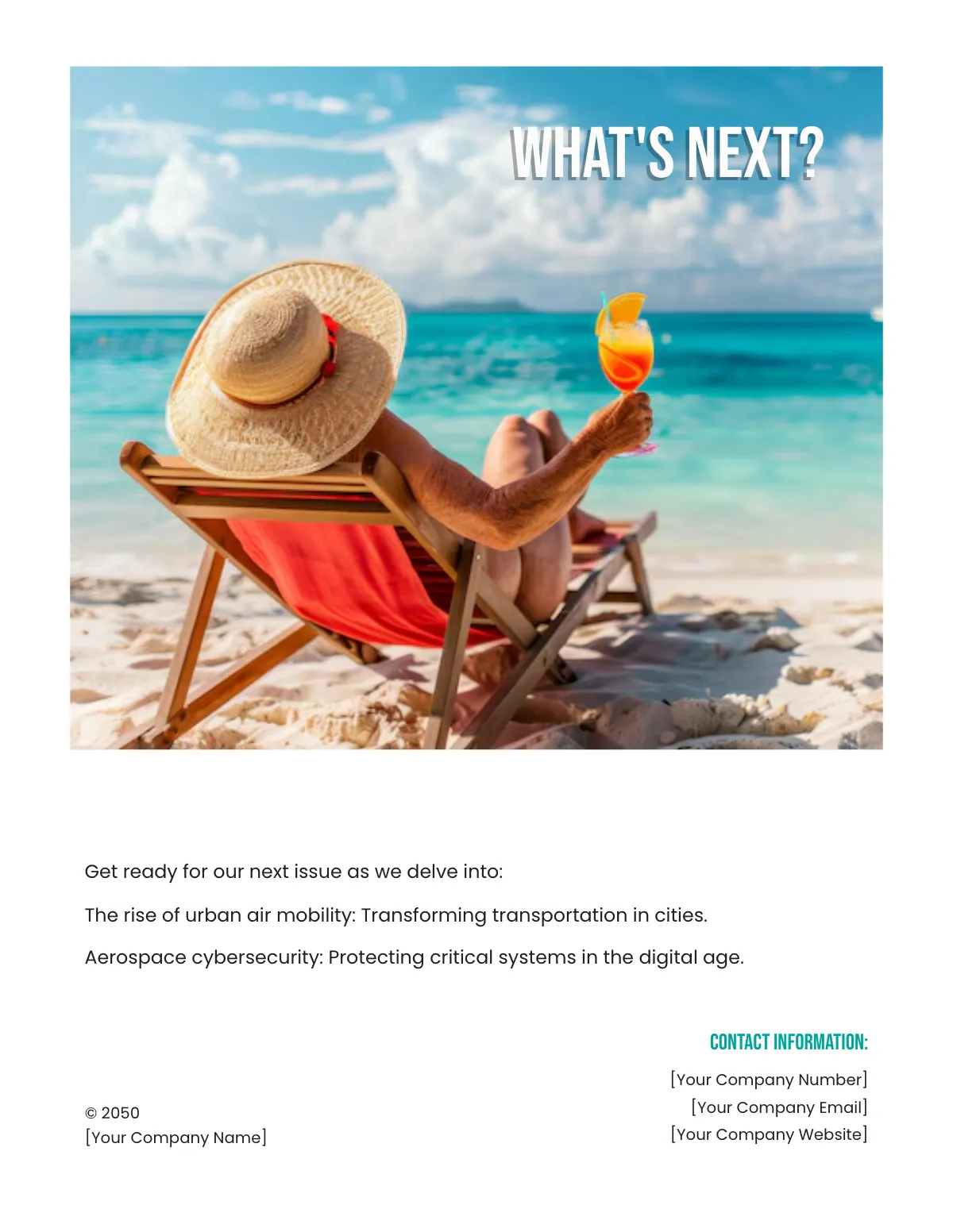 Free Modern Magazine Template to Edit Online