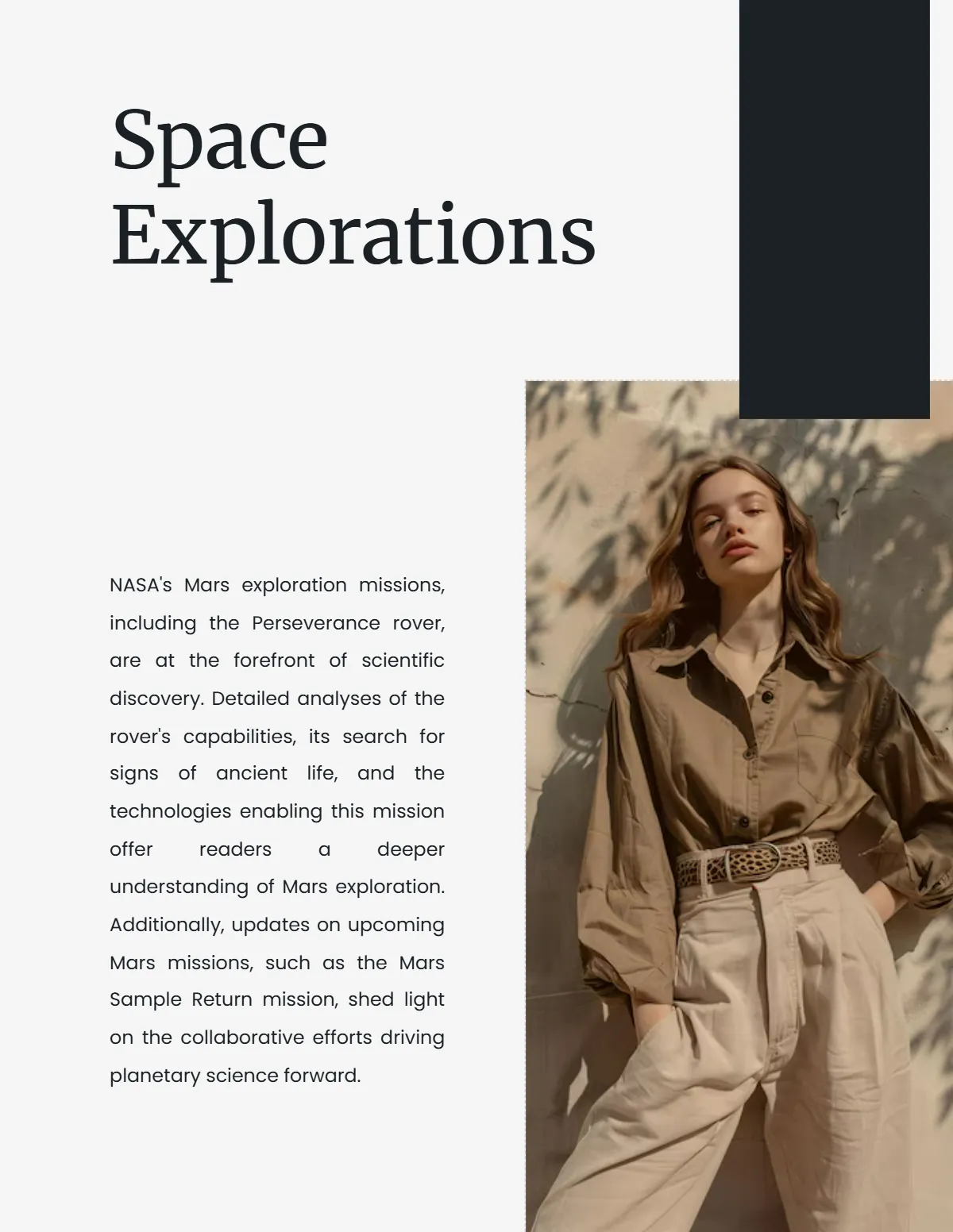 Free Sleek Magazine Template to Edit Online