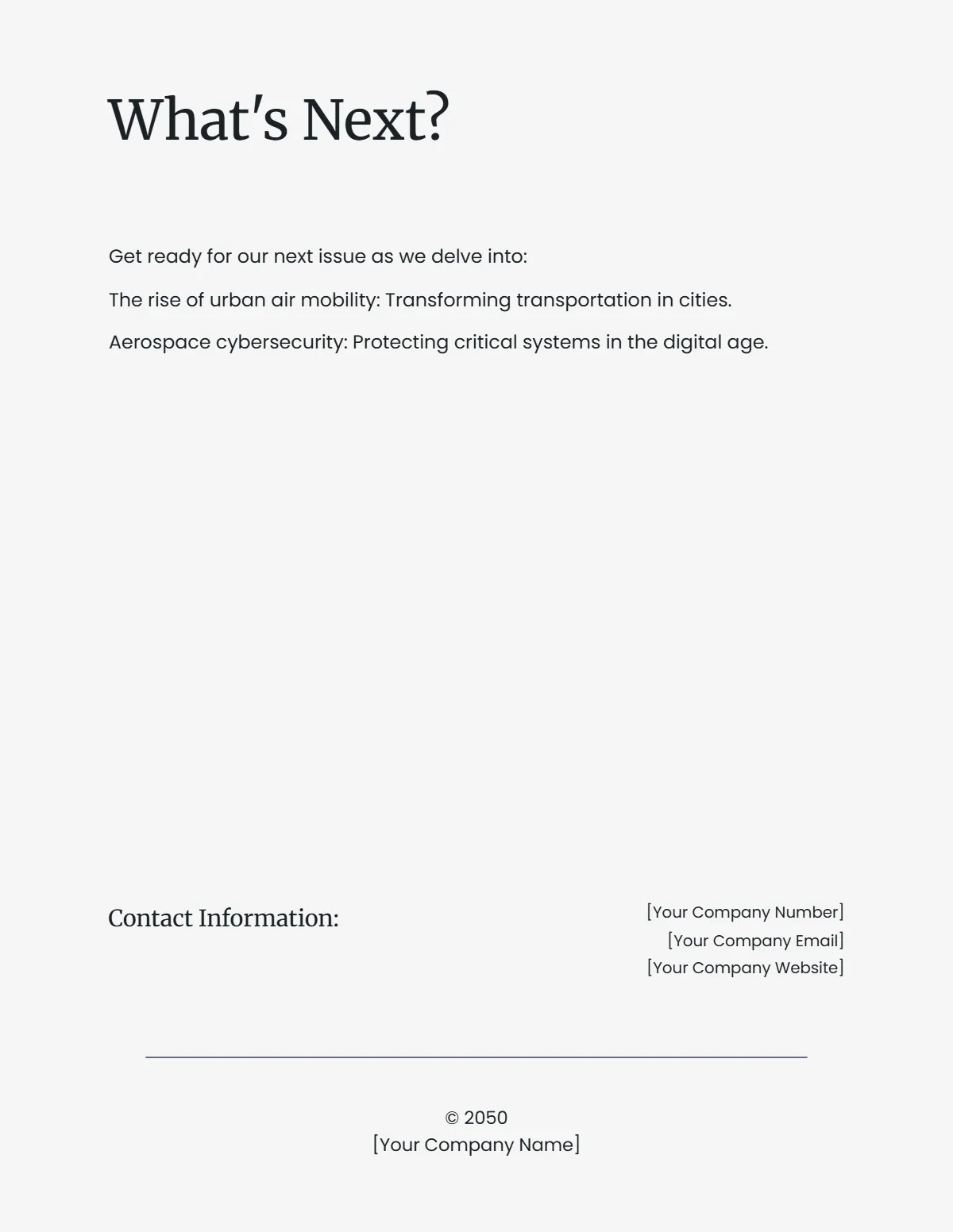 Free Sleek Magazine Template to Edit Online